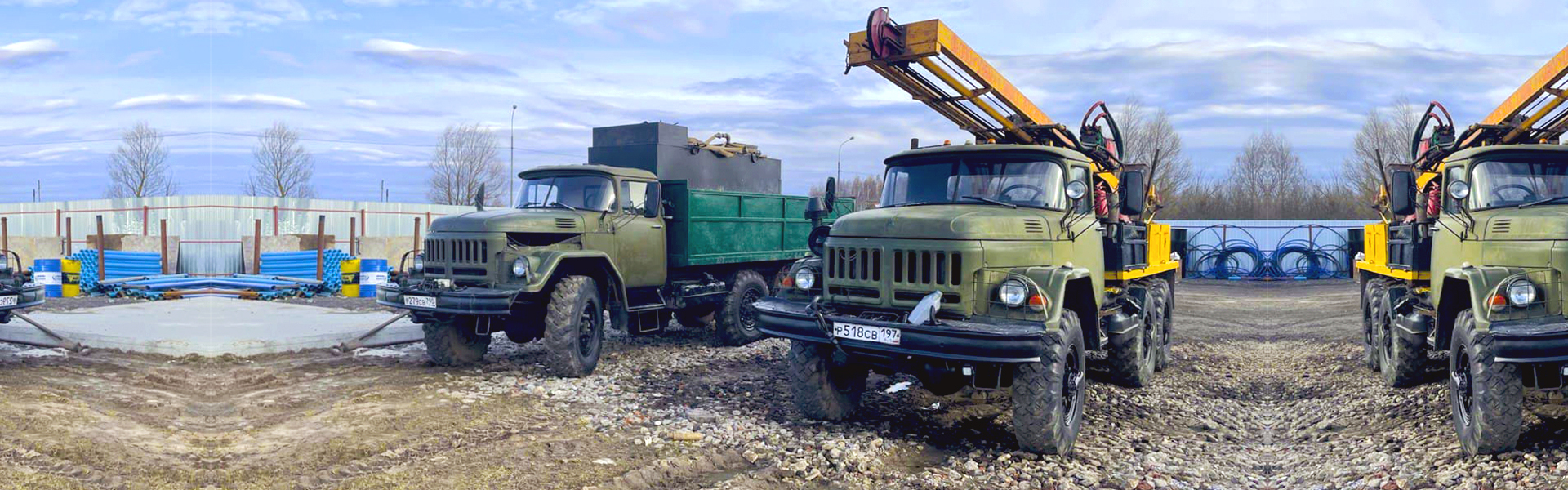 Буровая установка УРБ-2А2 на объекте в Подмосковье